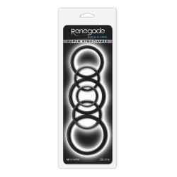 Renegade Lot de 6 cockrings silicone